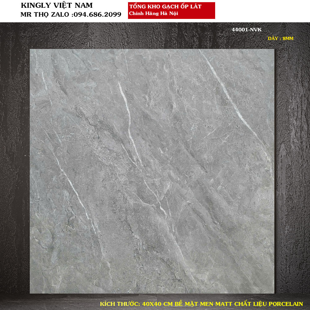 Gạch lát nền vân xi măng 40x40 44001